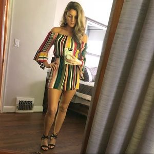 Express striped romper